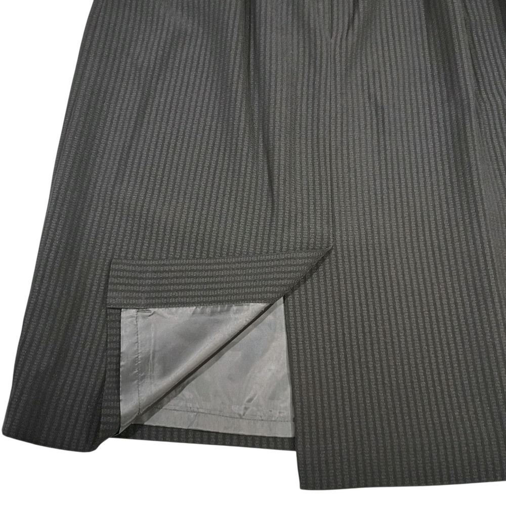 Vintage 90s Women's 14 Black Evan Picone Pencil Skirt Back Slit Career Preppy‎ - Picture 7 of 9